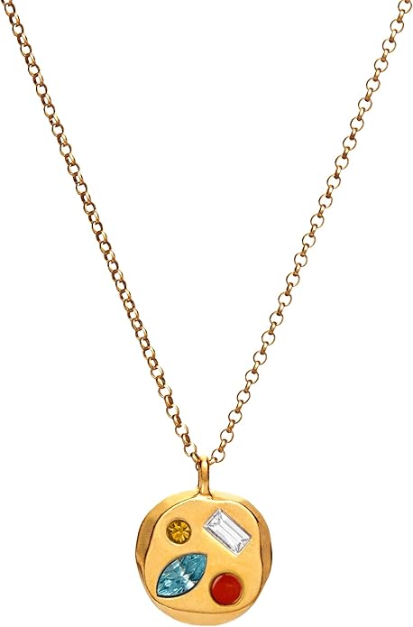 Birthdate 14k Gold Necklace for Women - 16-20in Adjustable 14 Karat Gold Chain with Lobster Clasp - Cadenas de Oro 14k Puro Para Mujer, Ladies Jewelry Birthstone