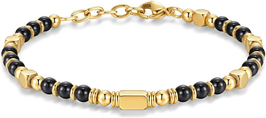 Beaded Bracelets for Women - Silver and Gold Boho Bracelets, Trendy Jewelry Gifts for Lover, Mom, Friends