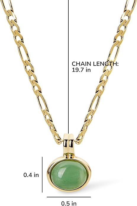 Ana Luisa Pendant Necklaces for Women - 14K Gold Plated and Silver Rhodium Necklace - Pearl, Heart, Circle, Moonstone, Gemstone, Knot Charm Styles - Hypoallergenic, Dainty, Trendy Layering Necklaces