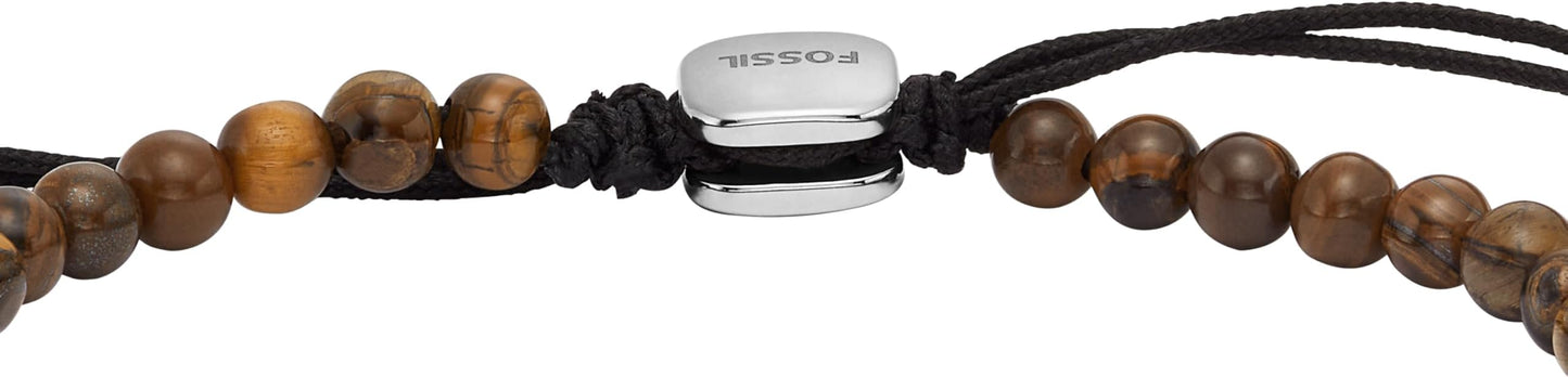 Fossil Men's Stainless Steel and Genuine Leather and/or Beaded Bracelet for Men