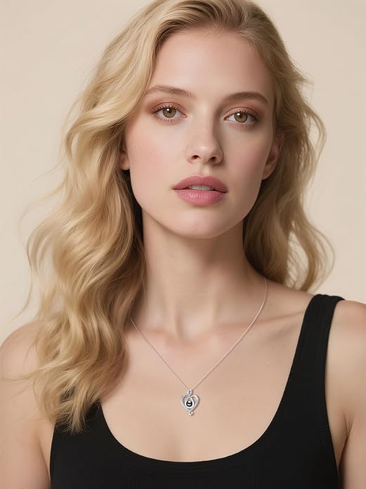 Tahitian Black Pearl Necklace Infinity Gifts for Women Wife Wedding Birthday Anniversary Jewelry Valentines Christmas Day Gifts 925 Sterling Silver