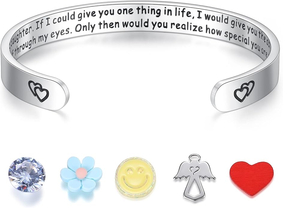 SAM & LORI Personal Bracelets for Teens/Women-Inspirational Jewelry Gifts (Various Designs) for Daughter/Sister/Mom/Friends-Adjustable Bracelet in a Pretty Gift Box