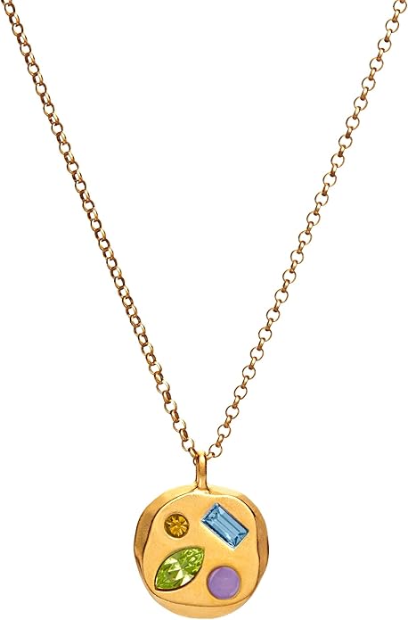 Birthdate 14k Gold Necklace for Women - 16-20in Adjustable 14 Karat Gold Chain with Lobster Clasp - Cadenas de Oro 14k Puro Para Mujer, Ladies Jewelry Birthstone