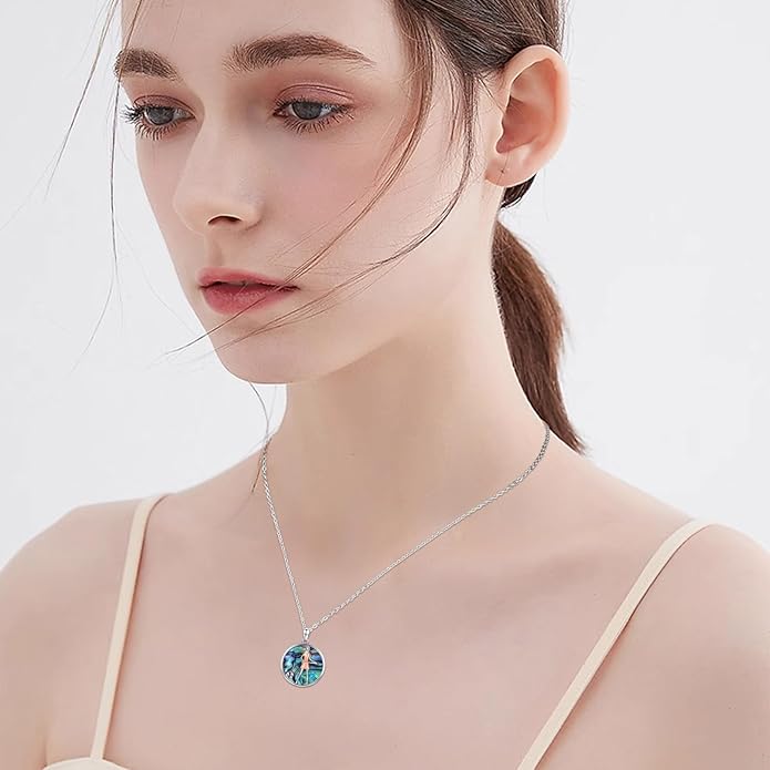 Soccer/Basketball/Gymnastics/Swimming/Ballet/Running/Golf/hockey Necklace 925 Sterling Silver Sport Jewelry Birthday Christmas Gifts for Women