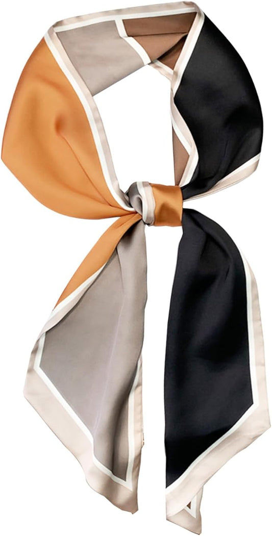 Dailyacc Hair Scarf for Women Fashion Silky Satin Headscarf Wrap Breathable Lightweight Neck Scarves For Handbag