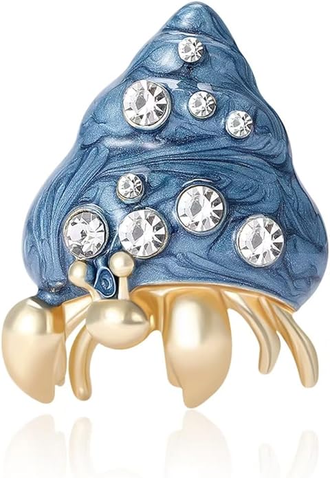 LuvQaze Animal Brooch for Women Men Zirconia Rhinestone Abalone Shell Animal Lapel Pin Christmas Birthday Holiday Gift for Wife Mother Girlfriend Daughter