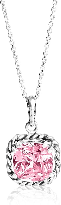 JEAN RACHEL JEWELRY 925 Sterling Silver Necklace for Women - Rope with Cubic Zirconia Vintage Design - Hypoallergenic, Lead & Nickel Free Jewelry - Artisan Handcrafted Statement Necklace
