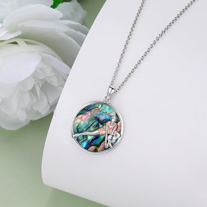 Soccer/Basketball/Gymnastics/Swimming/Ballet/Running/Golf/hockey Necklace 925 Sterling Silver Sport Jewelry Birthday Christmas Gifts for Women