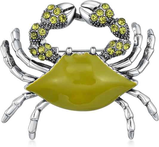 18K Gold Brooch Rhinestone Animal Brooch Pin Elegant Lapel Pin Wedding Jewelry Christmas Gift Dress Accessories for Women