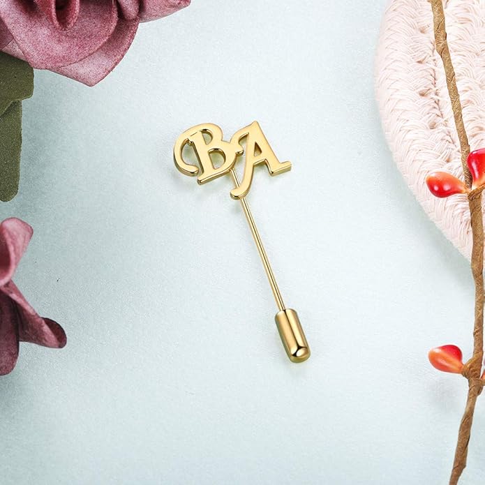 Albertband Name Brooch Pin Personalized Gifts for her Customized Name Brooch for Mother Women Fashion Pin Jewelry Christmas Gifts for mom