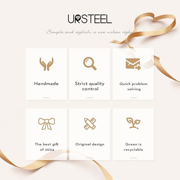 Ursteel Gold Initial Bracelet for Women Trendy - Personalized A-Z Letter Cute Bracelet for Women, Dainty Gold Coin Disc Womens Jewelry Gifts
