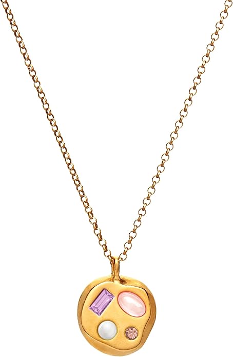 Birthdate 14k Gold Necklace for Women - 16-20in Adjustable 14 Karat Gold Chain with Lobster Clasp - Cadenas de Oro 14k Puro Para Mujer, Ladies Jewelry Birthstone