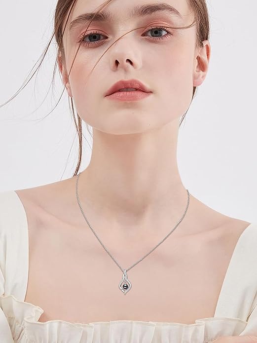 KANNSOAR Tahitian Black Pearl AAAA 18K Gold Plated Sterling Silver Pendant Necklace for Women Wife Mom Girlfriend Valentine Her Jewelry Gift for Anniversary Birthday Christmas