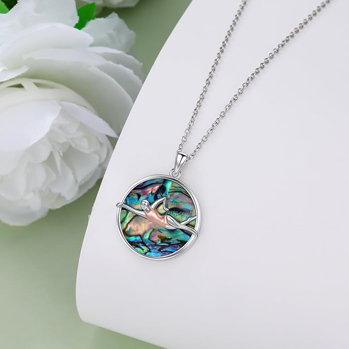 Soccer/Basketball/Gymnastics/Swimming/Ballet/Running/Golf/hockey Necklace 925 Sterling Silver Sport Jewelry Birthday Christmas Gifts for Women