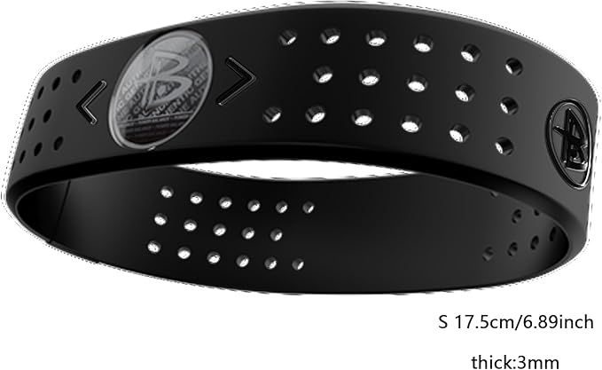 Power Balance The Original Genuine Performance Wristband, Silicone Rubber Wristbands Bracelets Sports Bracelet Wristband for Men Women, Power Bangles, Safe Waterproof Lightweight Durable