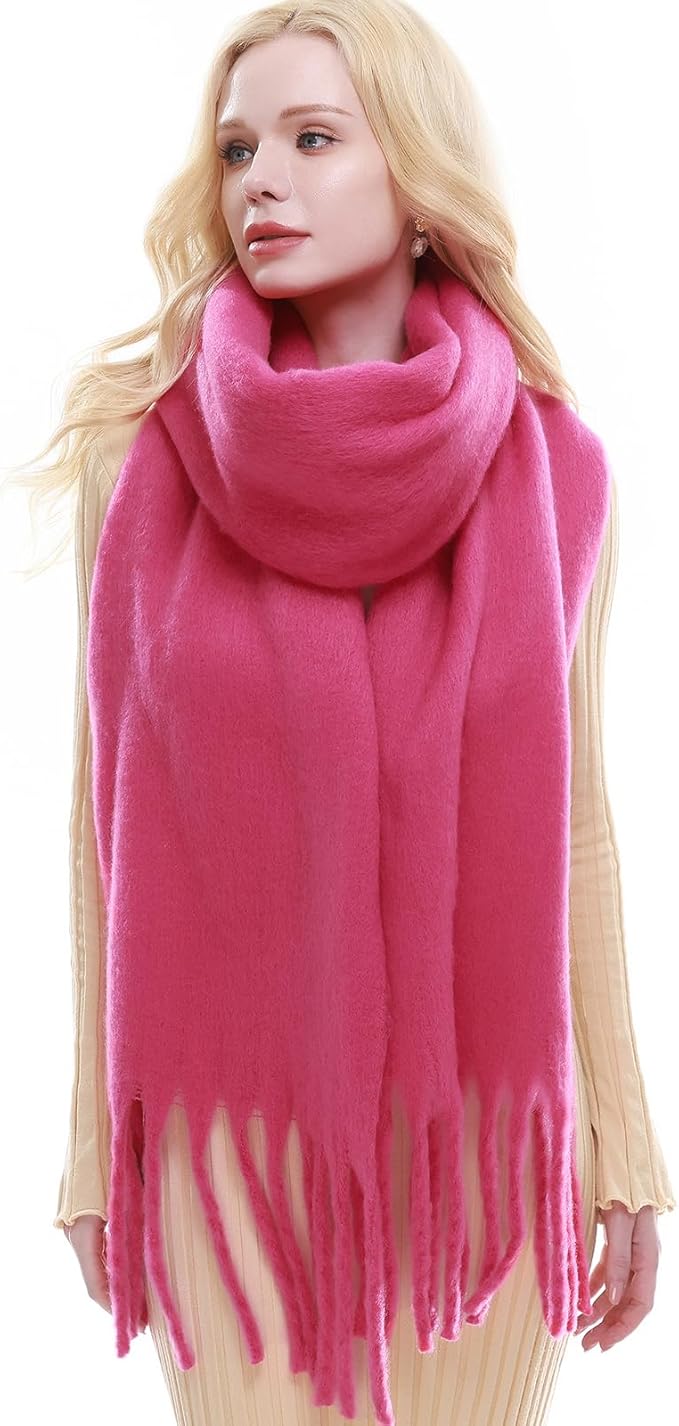 RIIQIICHY Chunky Scarf for Women Winter Warm Thick Scarves Oversized Blanket Scarf