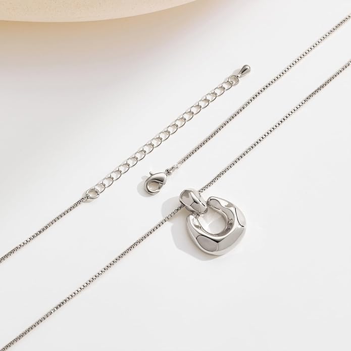 Pendant Necklace for Women Statement Gold Silver Necklace Trendy Jewelry for Women