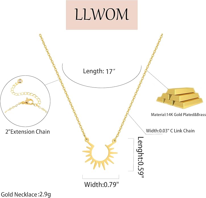 Gold Necklace for Women-14k Gold Plated Infinity Necklace Star Of David Necklace Evil Eye Cross Pendants Heart Dainty Gold Necklace For Women