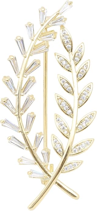 Brooch Pins for Women Girls Fashion Flower Crystal Rhinestone Pearl Jewelry