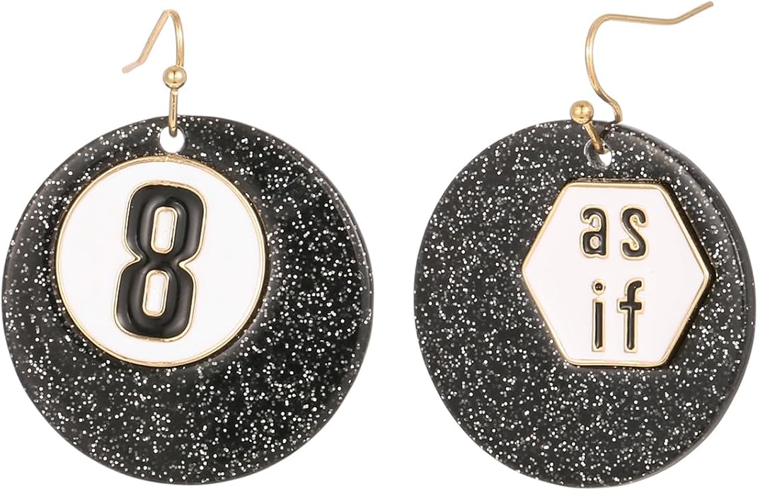 Madison Tyler 80s 90s Sport Earrings for Women | Funny Dangle Earrings for Women | 90s Vintage Dangling Earrings for Women | Jewelry Gift for Women