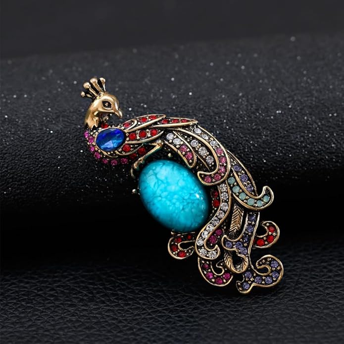 LuvQaze Animal Brooch for Women Men Zirconia Rhinestone Abalone Shell Animal Lapel Pin Christmas Birthday Holiday Gift for Wife Mother Girlfriend Daughter