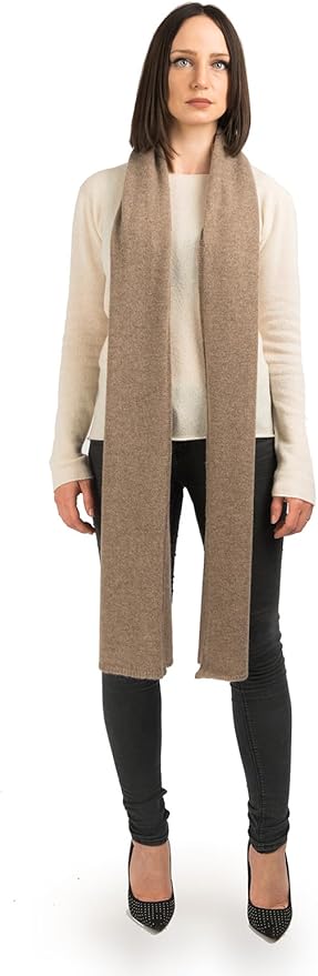 Dalle Piane Cashmere - 100% Cashmere Scarf - Made in Italy - Winter Neck Warmer (14" x 77") - Christmas Gift