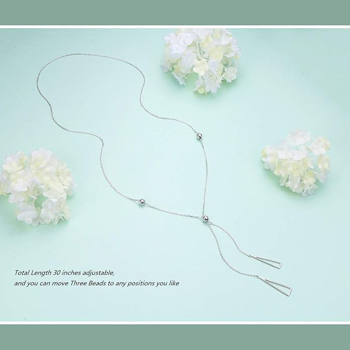 YinShan Layered Choker Necklace 925 Sterling Silver Star Moon Clavicle Jewelry Adjustable Lariat Necklaces for Women Girls Birthday Valentine's Day Gifts