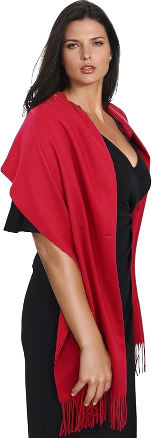 Ocomfly 100% Pashmina Scarf for Women - Premium Womens Scarves - Gift Boxed - Shawls or Wraps - Ultra Soft and Warm