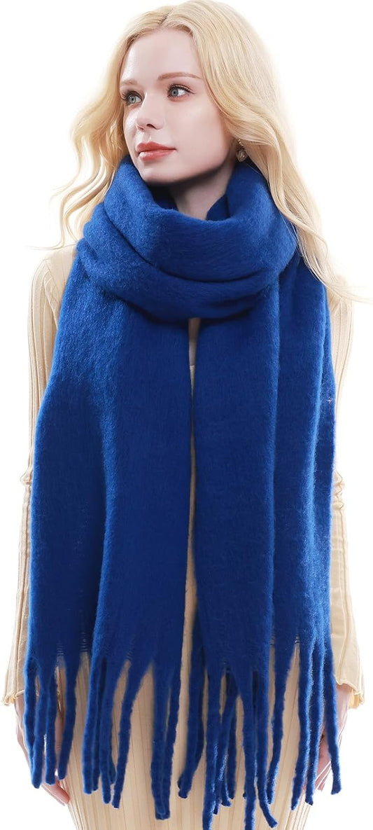 RIIQIICHY Chunky Scarf for Women Winter Warm Thick Scarves Oversized Blanket Scarf