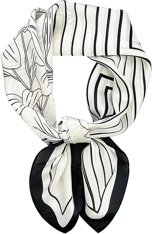 Hioyiwse Satin Bandanas Head Scarf For Women Hair Scarves Accessories Lightweight Fashion Wrap Neck Silk Sleeping Headscarf