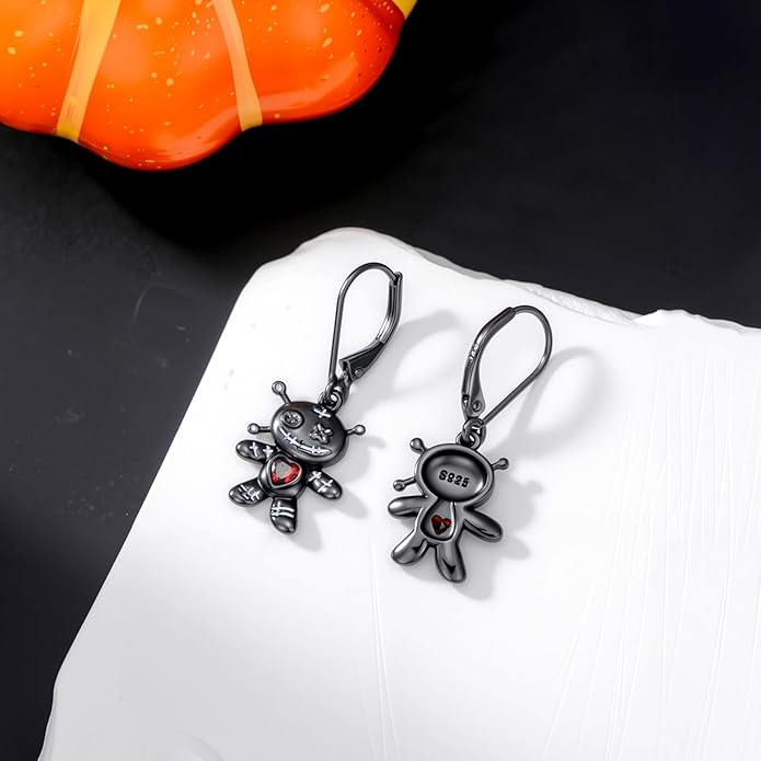 JUSTKIDSTOY Witches Knot Earrings for Women 925 Sterling Silver Nudo De Bruja Dangle Leverback Earrings Celtic Jewelry Halloween Birthday Gift