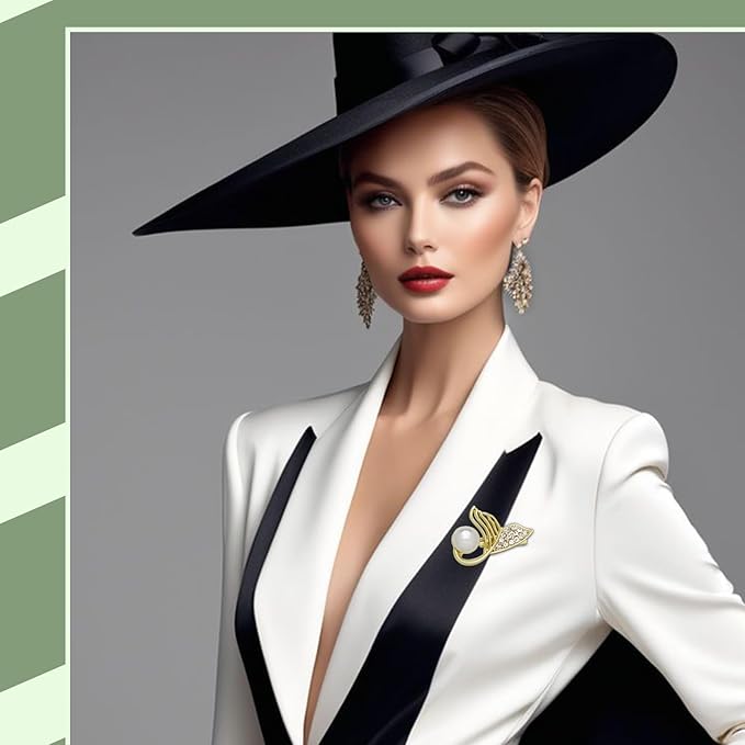 11 - PCS Women's Elegant Retro Brooch: Gold and Silver Bow Pearl Rhinestone Brooch for Girlfriend Wife Gift Birthday Thanksgiving Mother's Day for Dress Jacket Backpack and Hat