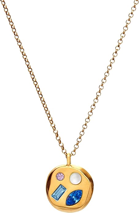 Birthdate 14k Gold Necklace for Women - 16-20in Adjustable 14 Karat Gold Chain with Lobster Clasp - Cadenas de Oro 14k Puro Para Mujer, Ladies Jewelry Birthstone