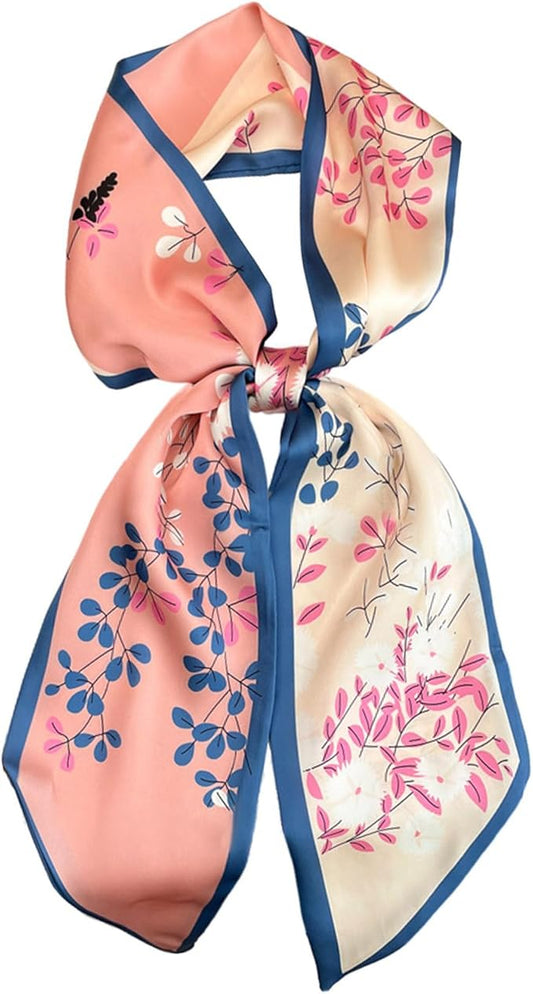 Dailyacc Hair Scarf for Women Fashion Silky Satin Headscarf Wrap Breathable Lightweight Neck Scarves For Handbag