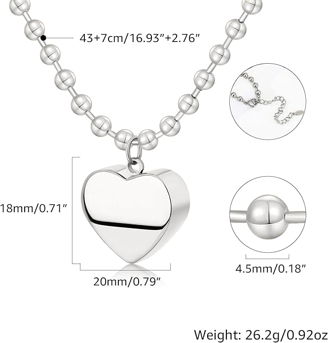 Chunky Gold Necklace for Women, 18K Waterproof Heart Necklace Statement Necklace Gold Charm Necklace Chunky Jewelry Paperclip Chain Choker Gift for Women