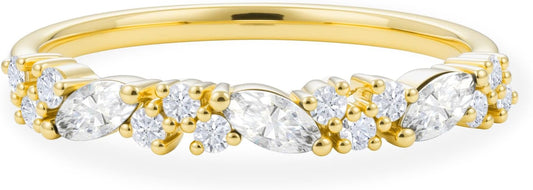 Engagement Rings for Women, 925 Sterling Silver Rings Moissanite Wedding Bands for Women, Promise Rings Gift Packed for Her Size 3-10