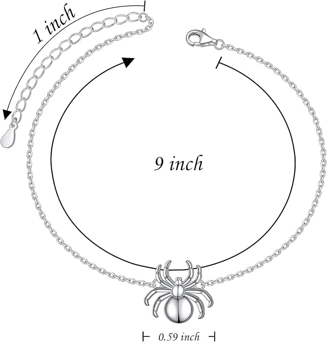 Anklet for Women S925 Sterling Silver Adjustable Foot Evil Eye Starfish Heart Bead Butterfly Celtic Knot Cross Multilayer Layered Ankle Bracelet Jewelry