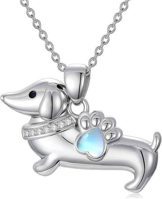 Dog Cat Necklace Pendant 925 Sterling Silver Pet Jewelry Gifts for Women