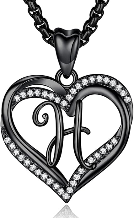 INFUSEU Unique Initial Necklaces for Women Girls Small Heart Letter Jewelry, Meaningful Personalized Gifts