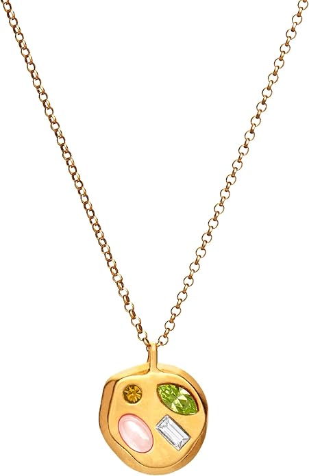 Birthdate 14k Gold Necklace for Women - 16-20in Adjustable 14 Karat Gold Chain with Lobster Clasp - Cadenas de Oro 14k Puro Para Mujer, Ladies Jewelry Birthstone