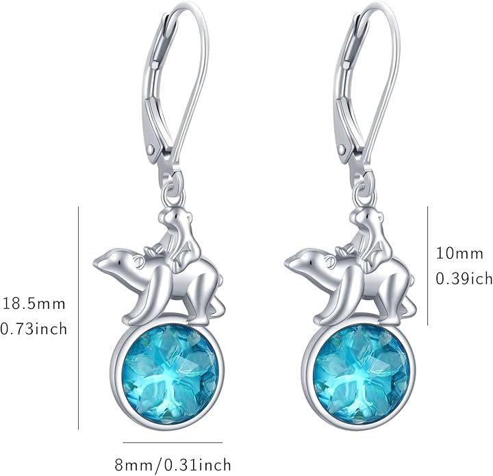 925 Sterling Silver Animals and Plants Dangle Drop Earrings for Women Hypoallergenic Gift for Women Mom Wife Her, Mother’s Day, Birthday, Anniversary