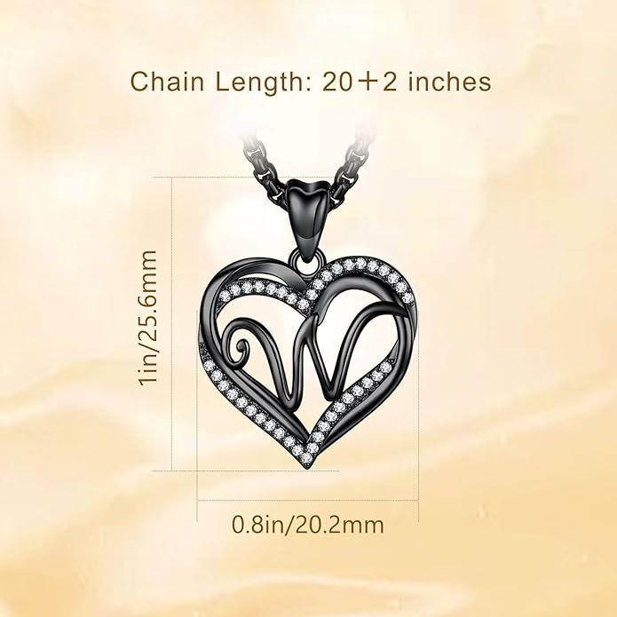 INFUSEU Unique Initial Necklaces for Women Girls Small Heart Letter Jewelry, Meaningful Personalized Gifts