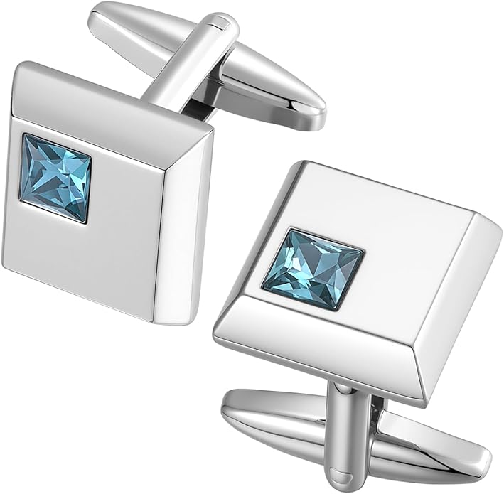 Dannyshi Cufflinks for Men Classic Wedding Business Shirt Cuff Links Set Gifts with Box