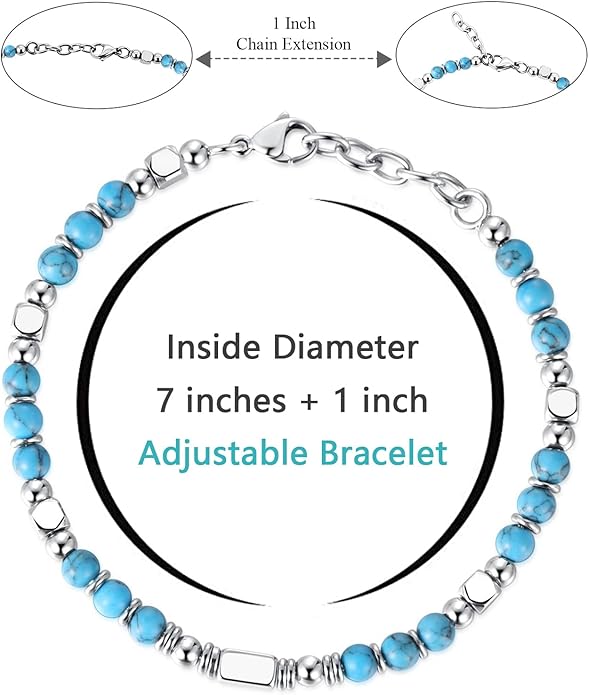 Beaded Bracelets for Women - Silver and Gold Boho Bracelets, Trendy Jewelry Gifts for Lover, Mom, Friends