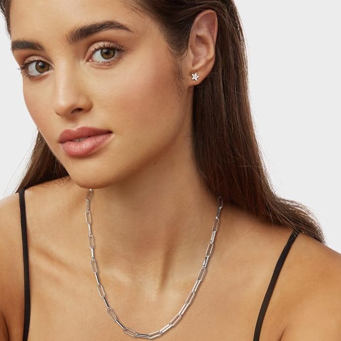 925 Sterling Silver Singapore Chain Lobster Clasp Paperclip Necklace for Women Sparkling Chain 2mm2.5mm3mm4mm5mm Gifts for Her