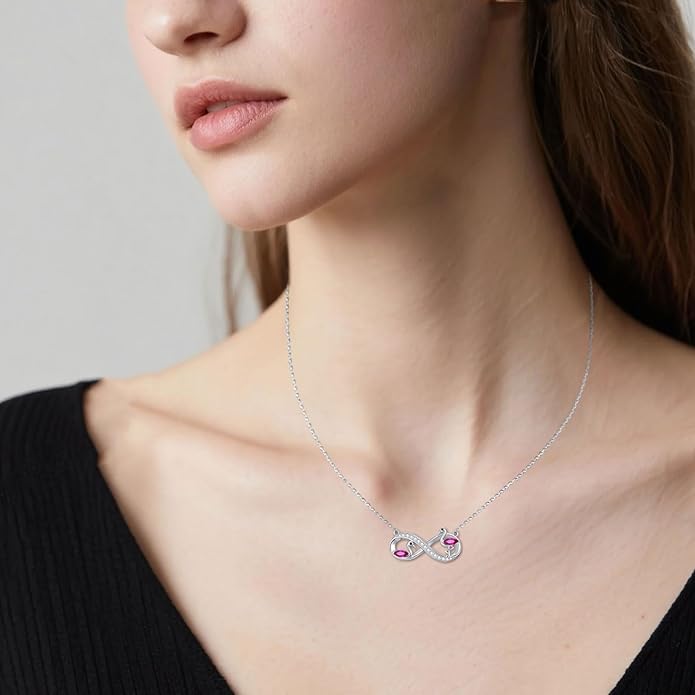 JUSTKIDSTOY Flamingo Necklace 925 Sterling Silver Animal Pendant with Cubic Zirconia Flamingo Bird Necklace Gifts for Women Wife Girlfriend