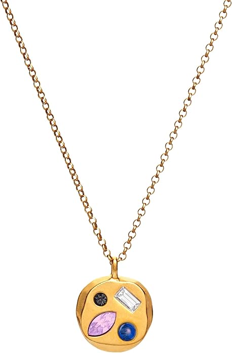 Birthdate 14k Gold Necklace for Women - 16-20in Adjustable 14 Karat Gold Chain with Lobster Clasp - Cadenas de Oro 14k Puro Para Mujer, Ladies Jewelry Birthstone