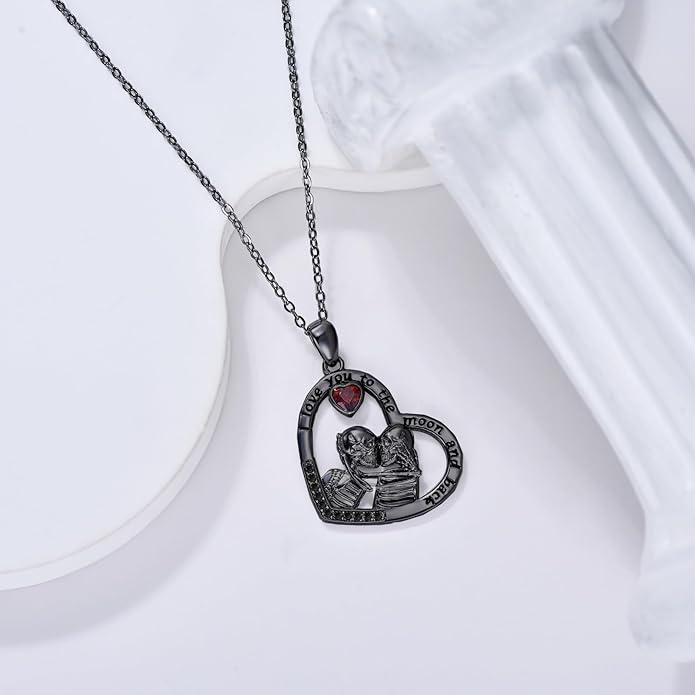 KoyeKei Sterling Silver Halloween Necklace Gothic Jewelry Gifts for Women Men