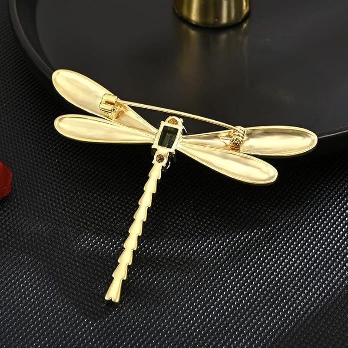 18K Gold Brooch Rhinestone Animal Brooch Pin Elegant Lapel Pin Wedding Jewelry Christmas Gift Dress Accessories for Women