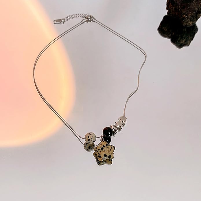 2 Pcs Y2k Accessories Y2k Necklace for Women Star Necklaces Grunge Necklace Grunge Accessories Grunge Jewelry for Women Men